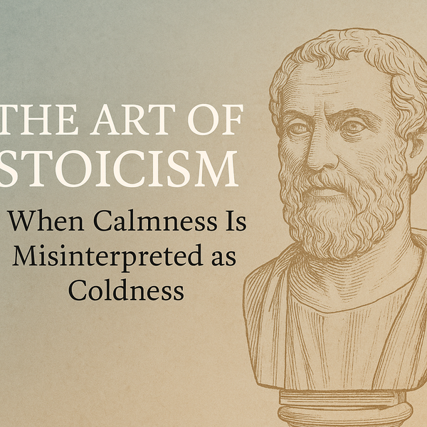 The Art of Stoicism: When Calmness is Misinterpreted as Coldness